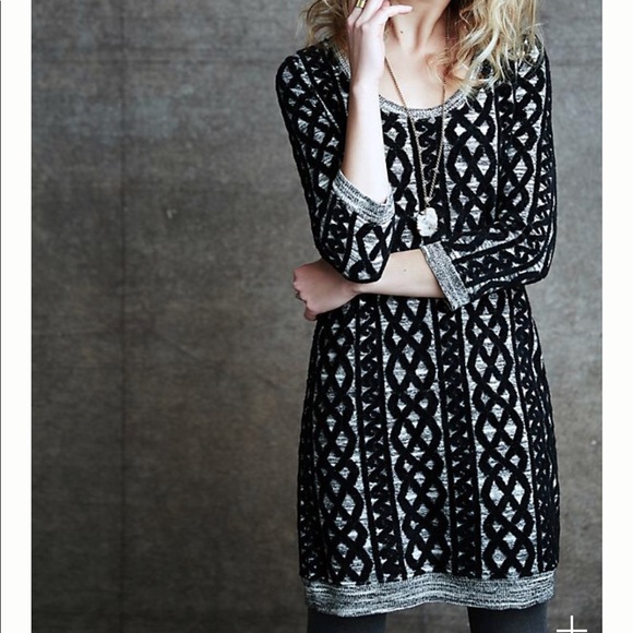 ANTHROPOLOGIE MOTH Sweaterstitched Tunic Dress - Picture 6 of 6